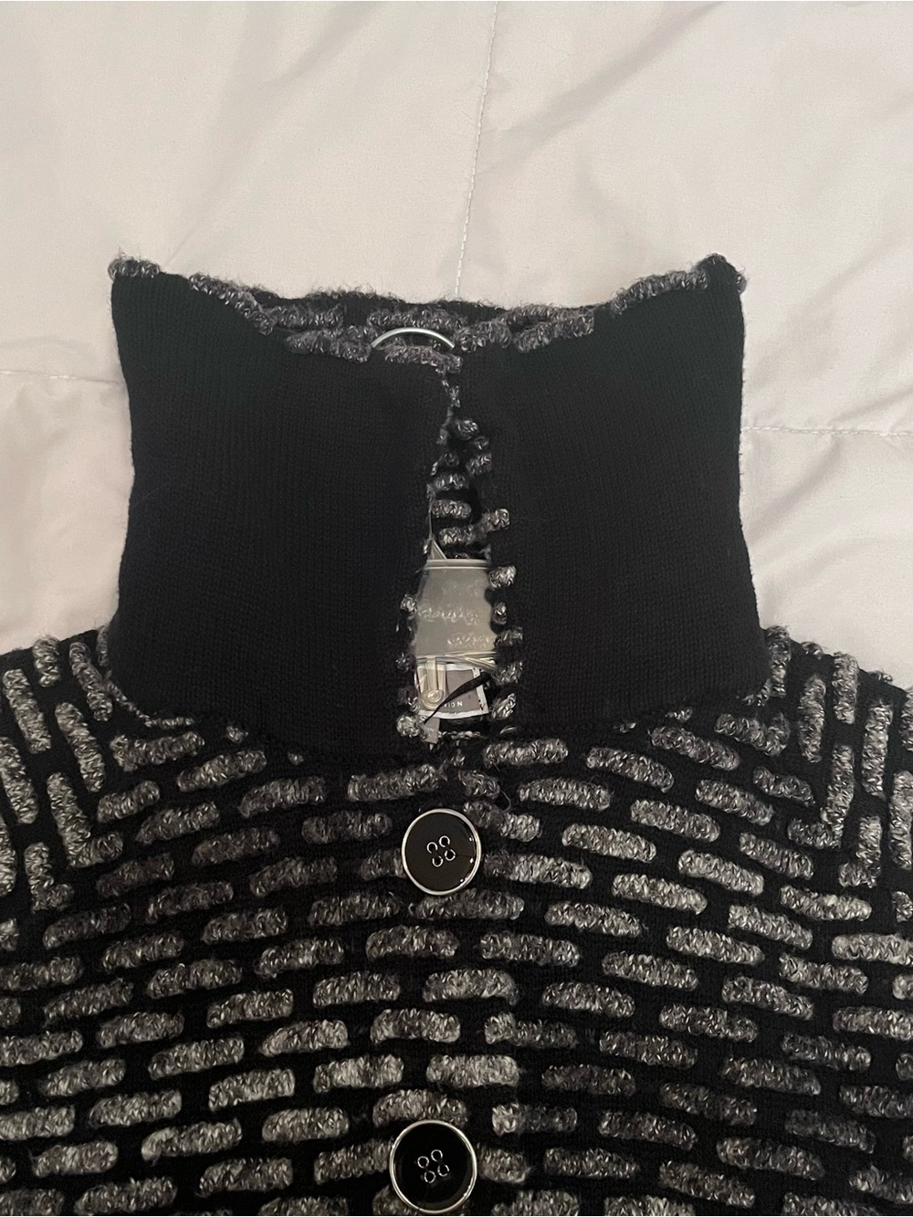 JM Collection Textured Knit Cardigan - Picture 10 of 11